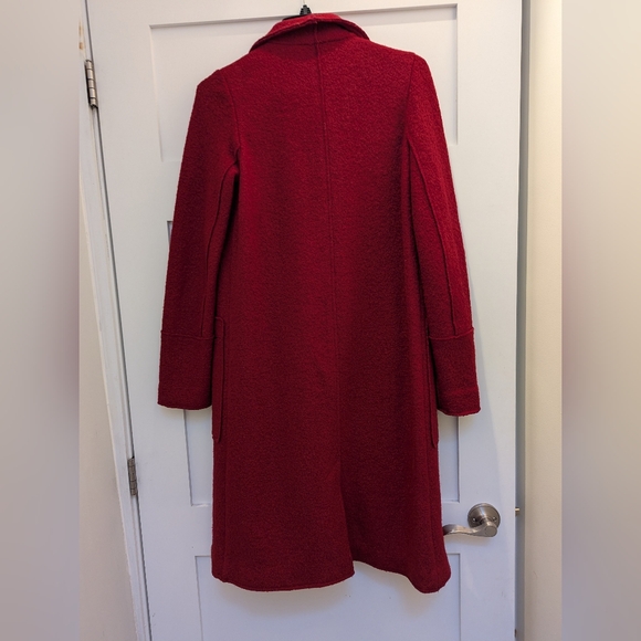 Zara Trafaluc Outwear Collection Red, Wool 53% - Picture 5 of 7